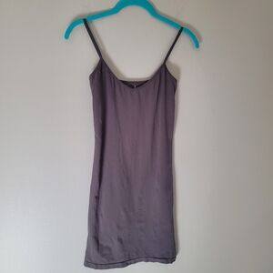 Free People Intimately Gray Slip Dress